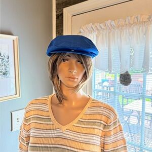 Vintage London Fog Flat Newsboy Hat SZ SM 6 3/4 - 6 7/8